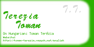 terezia toman business card