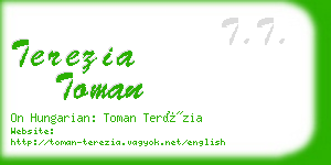 terezia toman business card